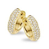 Tirisi Moda TIRISI Creolen Amsterdam 18k geelgoud met diamant TE9234D