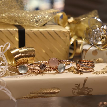 AL CORO AL CORO Armband Stretchy 18k Roségoud met Topaas A981TR