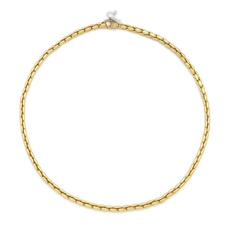 Monzario Monzario Collier 14k Geelgoud schakels 4.5mm 25718