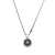 HuisCollectie HuisCollectie Collier 14k witgoud met grijze maansteen en 0.14ct diamant 20647