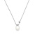 HuisCollectie HuisCollectie Collier 18k witgoud met Akoya parel en 0.12ct diamant 5595