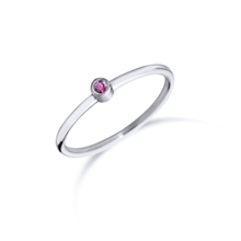 MissSpring Miss Spring Ring MSR024 Witgoud met roze toermalijn