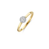 Blush Blush Diamonds Ring 14k geelgoud met witgoud chaton en diamant 1648BDI