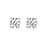 R&C R&C Oorstekers 14k witgoud solitair diamant 2 x 0.40ct SI3/W 609820