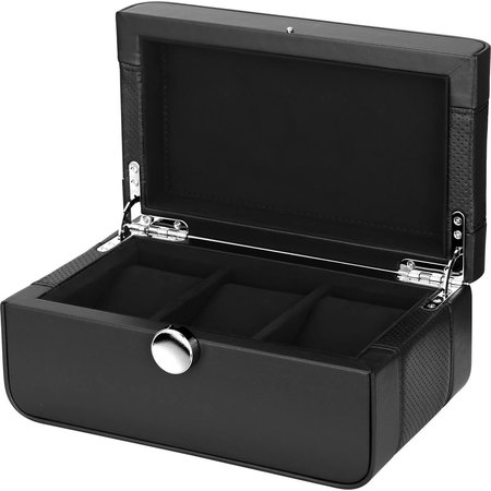 Benson Benson  Black Series zwart horloge box voor 3 horloges