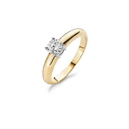 Blush Blush Ring 14k bicolor met zirkonia 1129BZI