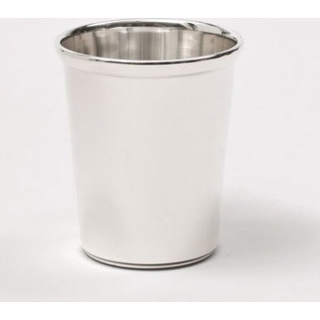 Kinderbeker zilver strak zonder oor 7cm WG-16303
