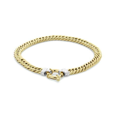 HuisCollectie HuisCollectie Armband 14k geelgoud gourmet 6mm 22734