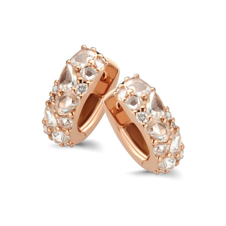 ROOS 1835 ROOS1835 Creolen 18k Roségoud met diamant 066E138R18