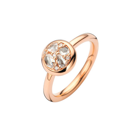 ROOS 1835 ROOS1835 Ring 18k Roségoud met 0,50ct roosdiamant 034R50R18