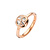 ROOS 1835 ROOS1835 Ring 18k Roségoud met 0,50ct roosdiamant 034R50R18