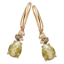 ROOS 1835 ROOS1835 Oorhangers 18k Roségoud met diamant 100EAR18