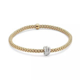 Fope FOPE Armband Flex-It Prima 18k Geelgoud met diamant 74408BX_PB_G_BBB_00M