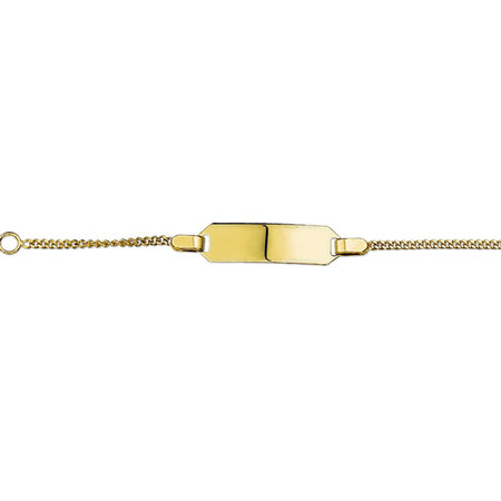 HuisCollectie HuisCollectie  kinder graveerarmband 14k geelgoud poli 610410