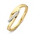 Mrs.Janssen MRS. JANSSEN 14 karaat geelgouden ring met railzetting 0.04 crt diamant 610404