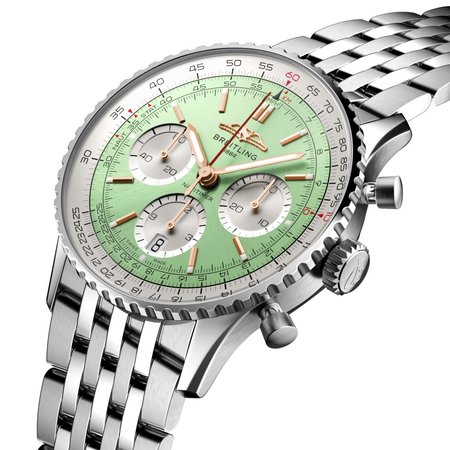 Breitling Breitling Navitimer Automatic 41 B01 Chronograph mint groen  AB0139211L1A1