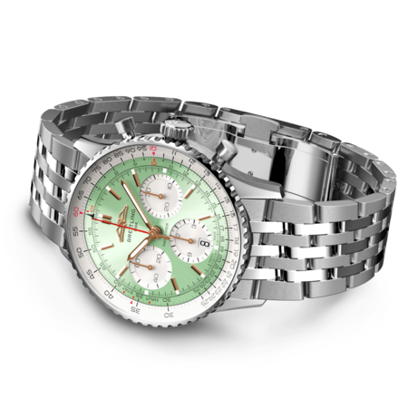 Breitling Breitling Navitimer Automatic 41 B01 Chronograph mint groen  AB0139211L1A1