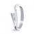 R&C R&C Ring Victoire 14k Witgoud met 0.08ct R/Si diamant RIN0038W-plus-0.08SIR