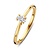 Mrs.Janssen MRS. JANSSEN 14 karaat geelgouden ring 0.16crt ovale diamant 610445