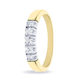R&C R&C Ring Carole 14k Geelgoud met 0.34ct diamant RIN1707-5-PW