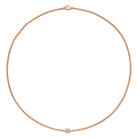 Fope FOPE Collier Aria 18k Roségoud met diamant 890C BBR R