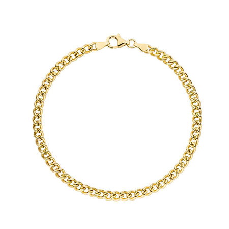 HuisCollectie HuisCollectie  Armband 14k geelgoud gourmet 4mm 19cm 610594