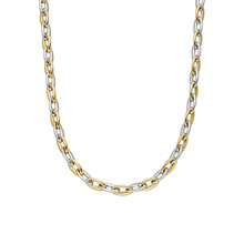 HuisCollectie HuisCollectie Collier 14k bicolor goud fantasie schakel 5.5 mm  45 cm 610592