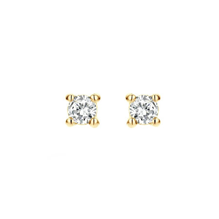 Blush Blush Diamonds Oorknoppen 14k geelgoud met 0.12ct diamant 7601YDI