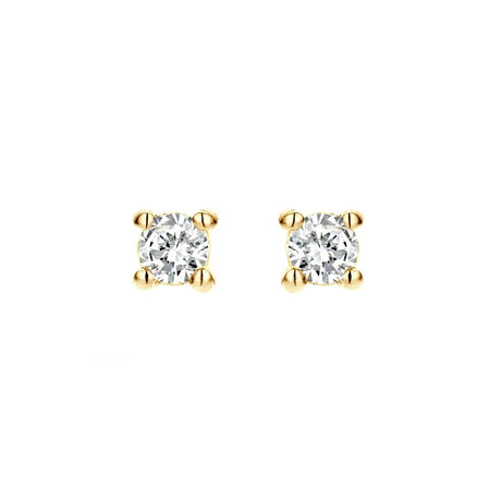 Blush Blush Diamonds Oorknoppen 14k geelgoud met 0.20ct diamant 7602YDI
