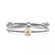 Tirisi Moda TIRISI Armband Fleur De Lis bicolor met Parelmoer TM2204BG(2P)