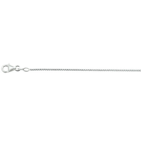 HuisCollectie Huis Collectie Venitiaans Collier 14k witgouden 1,1 mm breed en 60 cm lang  610786