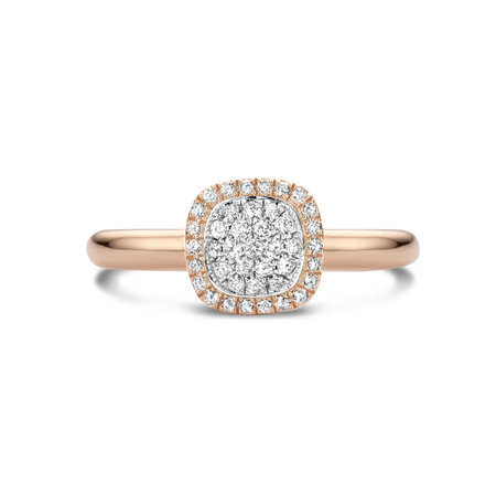 Tirisi Tirisi Milano Mini Sweeties Ring 18k Roségoud met diamant  TR9632D(2P)