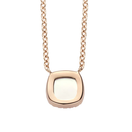 Tirisi Tirisi Milano Mini Sweeties Collier 18k roségoud met parelmoer en diamant TP9152WQP