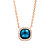 Tirisi Tirisi Milano Mini Sweeties Collier 18k Roségoud met London Blue Topaas TP9152LBTP