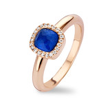 Tirisi Tirisi Milano Mini Sweeties Ring 18k Roségoud met Saffier en diamant TR9624LSP