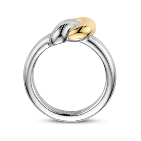 Tirisi Moda TIRISI Moda Ring Back to Nature Zilver met 18k Geelgoud TM1110(2T)