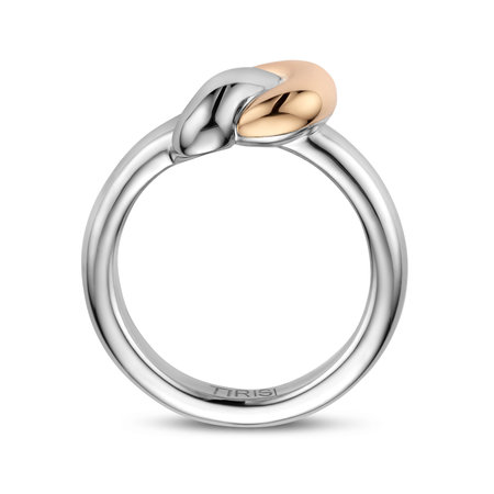 Tirisi Moda TIRISI Moda Ring Back to Nature Zilver met 18k Roségoud TM1110(2P)