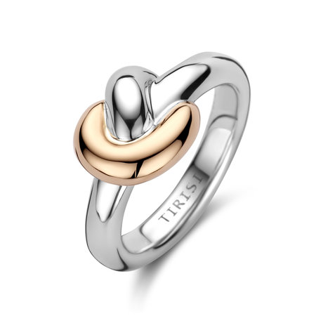 Tirisi Moda TIRISI Moda Ring Back to Nature Zilver met 18k Roségoud TM1110(2P)