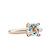 Bron BRON Ring Phlox 18k Roségoud met Topaas en diamant 8RR4715BTBR