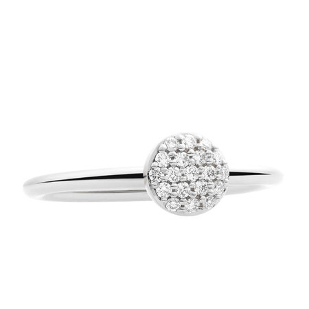 Bron BRON Ring Stardust Mini 18k Witgoud met diamant 8RW4850BR