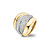 HuisCollectie HuisCollectie Ring bicolor goud 14k diamant 0.77crt G/Si 23070