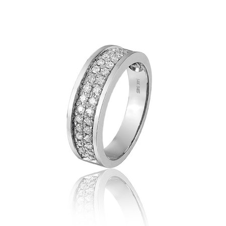 HuisCollectie HuisCollectie Ring 14k witgoud met 0.52ct F/Vsi diamant 19999