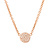 Bron BRON Collier Stardust 18k Roségoud met diamant 8CR4396BR