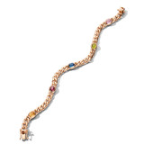 Monzario Monzario Classics Armband 14k Roségoud met edelstenen 968A ROSE