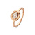 ROOS 1835 Roos Moondrops Ring 14k Roségoud met diamant M063R12R18