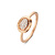 ROOS 1835 ROOS1835 Moondrops Ring 14k Roségoud met diamant M063R12R18