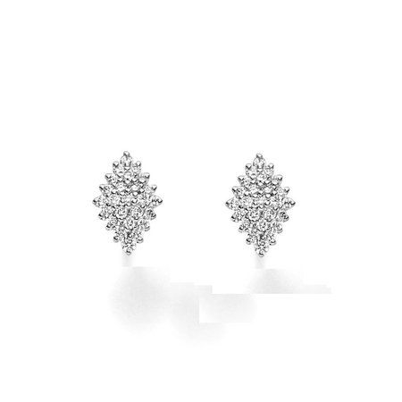 HuisCollectie Huiscollectie Oorstekers 14k witgoud met diamant 0.23GSI 611170