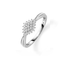 HuisCollectie HuisCollectie Ring 14k Witgoud met diamant 0.23ct GSI 611171