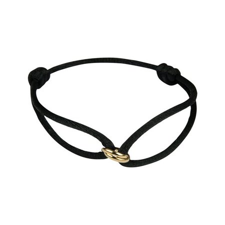 Y&G Y&G Armband 14k geelgoud met zijde bandje - CH-WCA-Y