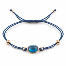 AL CORO AL CORO Amici armband rosegoud 18k met blauwe kwarts NB596BLBQR